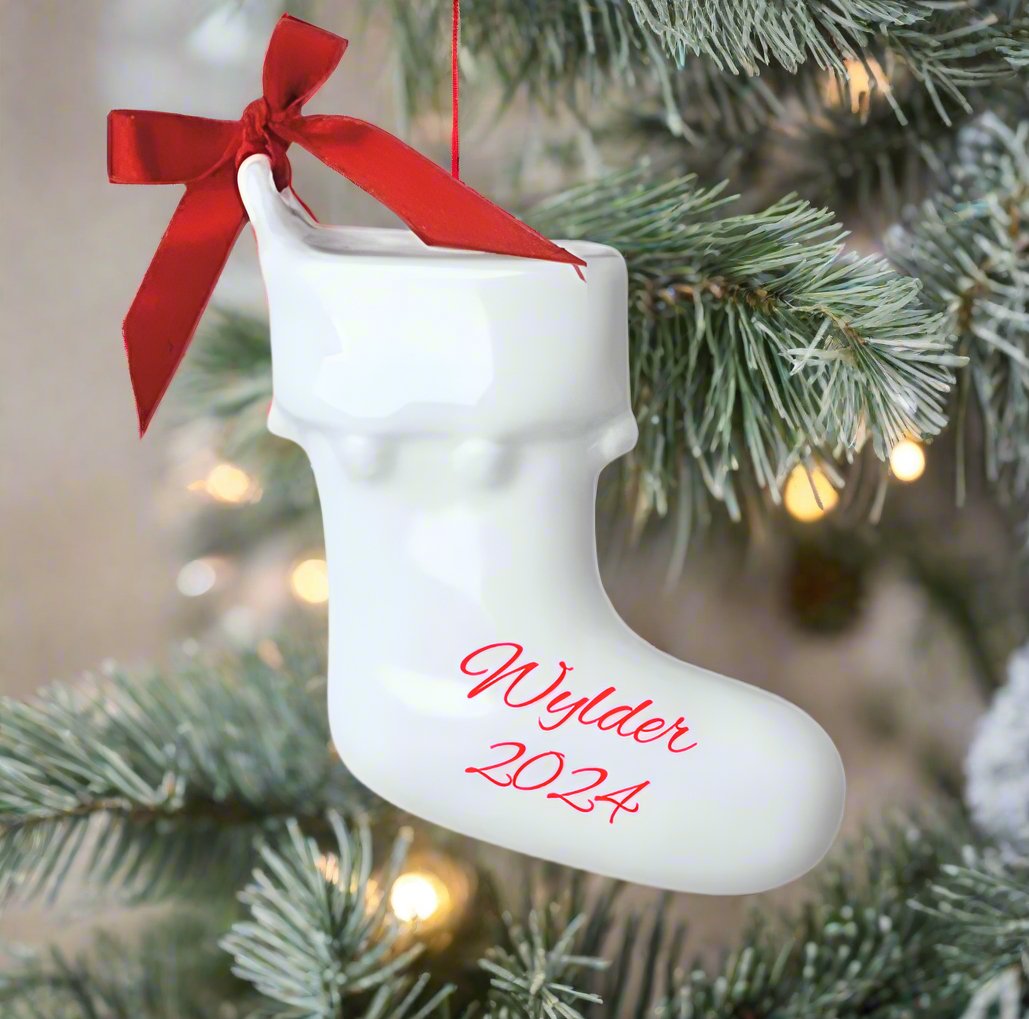 Personalized Christmas Stocking Ornament - CeCe's Home & Gifts