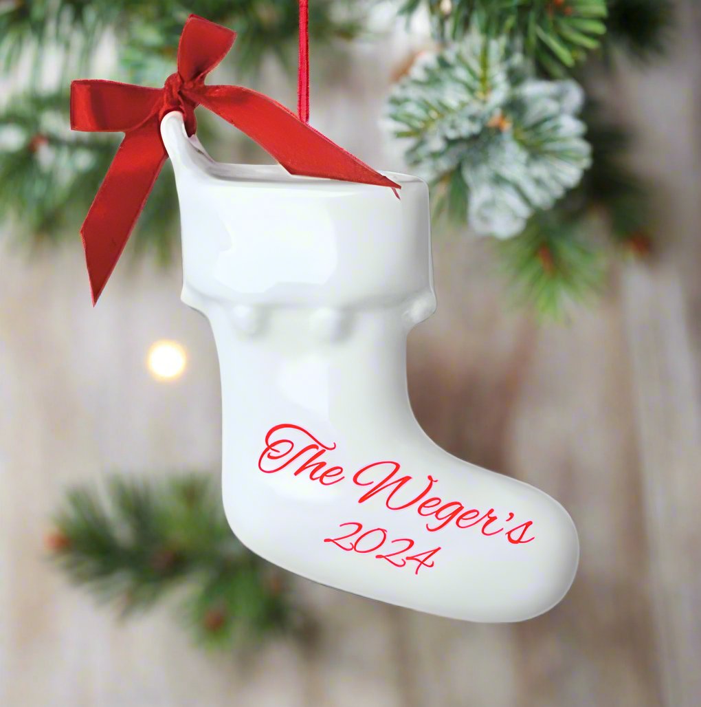 Personalized Christmas Stocking Ornament - CeCe's Home & Gifts