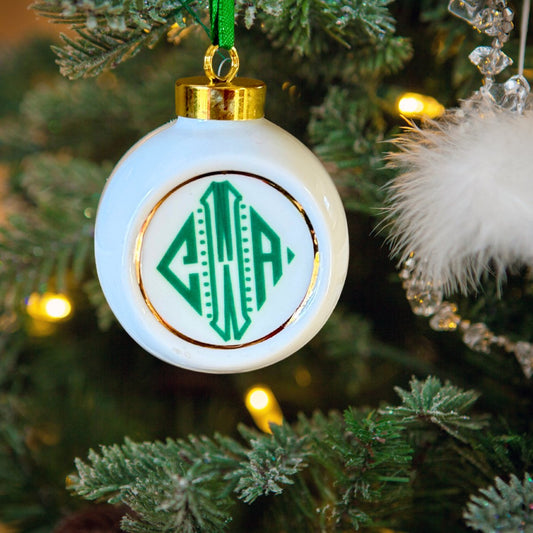 Maryland China Personalized Cream & Gold Porcelain Ornament | CeCe's Home & Gifts