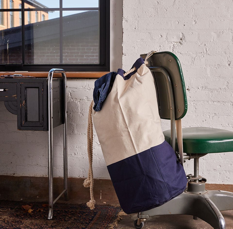 CB Station Personalized Heavy Canvas Laundry Duffle Bag | CeCe's Home & Gifts