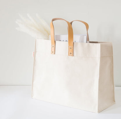 CB Station Personalized Open Canvas Tote Bag | Free Monogram | CeCe's Home & Gifts