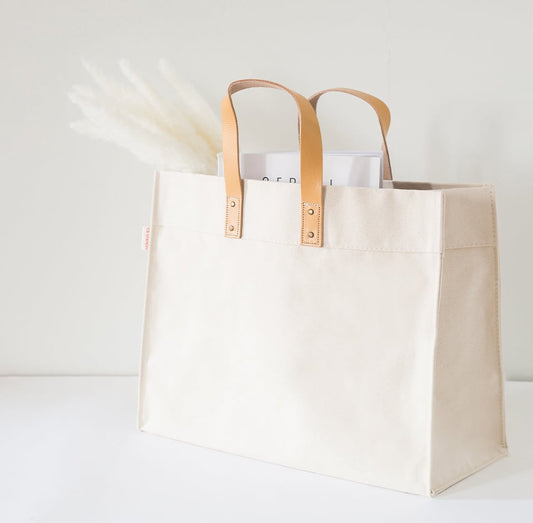 CB Station Personalized Open Canvas Tote Bag | Free Monogram | CeCe's Home & Gifts
