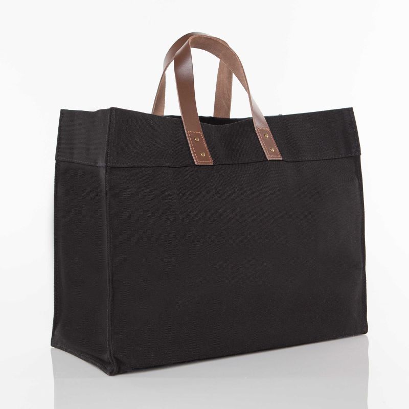 CB Station Personalized Open Canvas Tote Bag | Free Monogram | CeCe's Home & Gifts