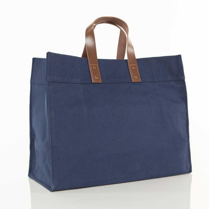 CB Station Personalized Open Canvas Tote Bag | Free Monogram | CeCe's Home & Gifts