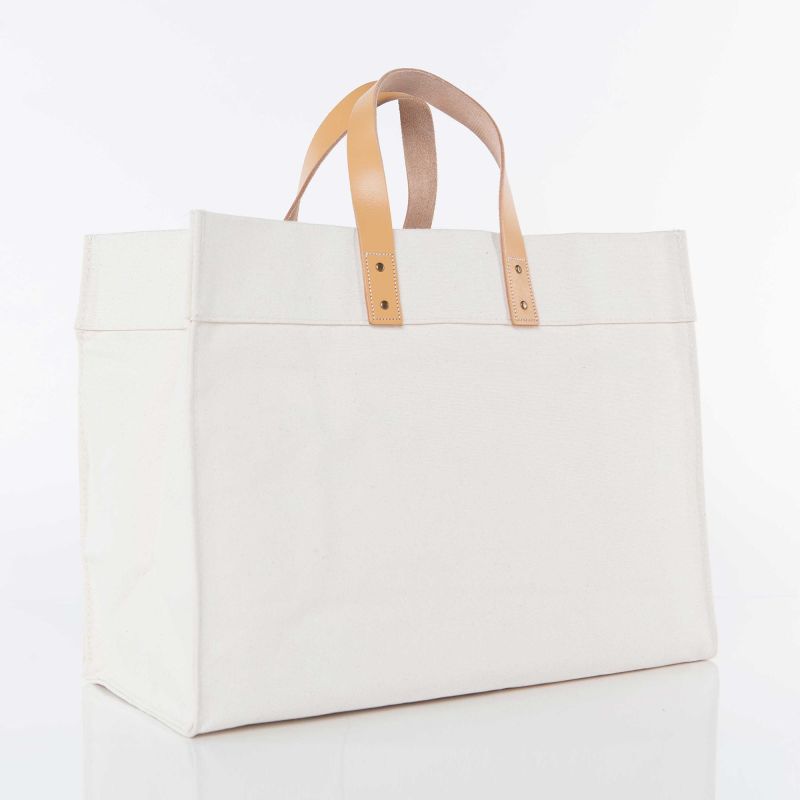 CB Station Personalized Open Canvas Tote Bag | Free Monogram | CeCe's Home & Gifts