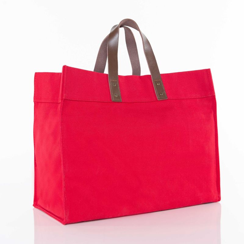 CB Station Personalized Open Canvas Tote Bag | Free Monogram | CeCe's Home & Gifts