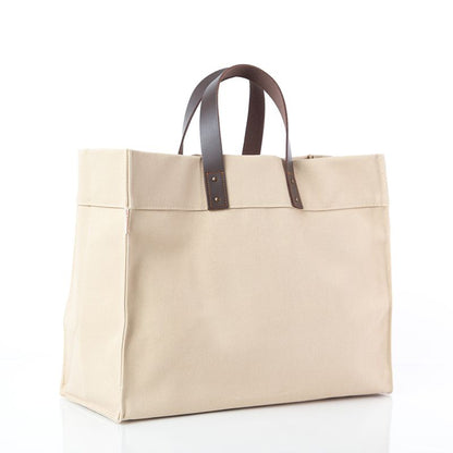 CB Station Personalized Open Canvas Tote Bag | Free Monogram | CeCe's Home & Gifts