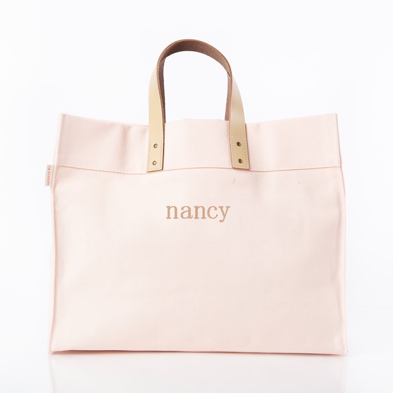 CB Station Personalized Open Canvas Tote Bag | Free Monogram | CeCe's Home & Gifts