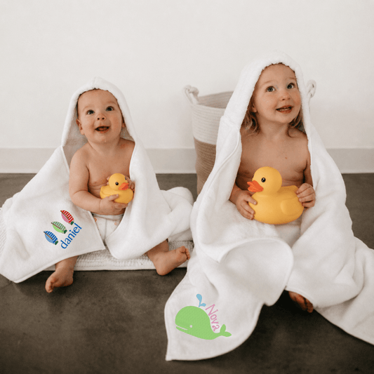 Parker Baby Co. Personalized Plush Hooded Towel – Infant & Toddler Sizes | CeCe's Home & Gifts