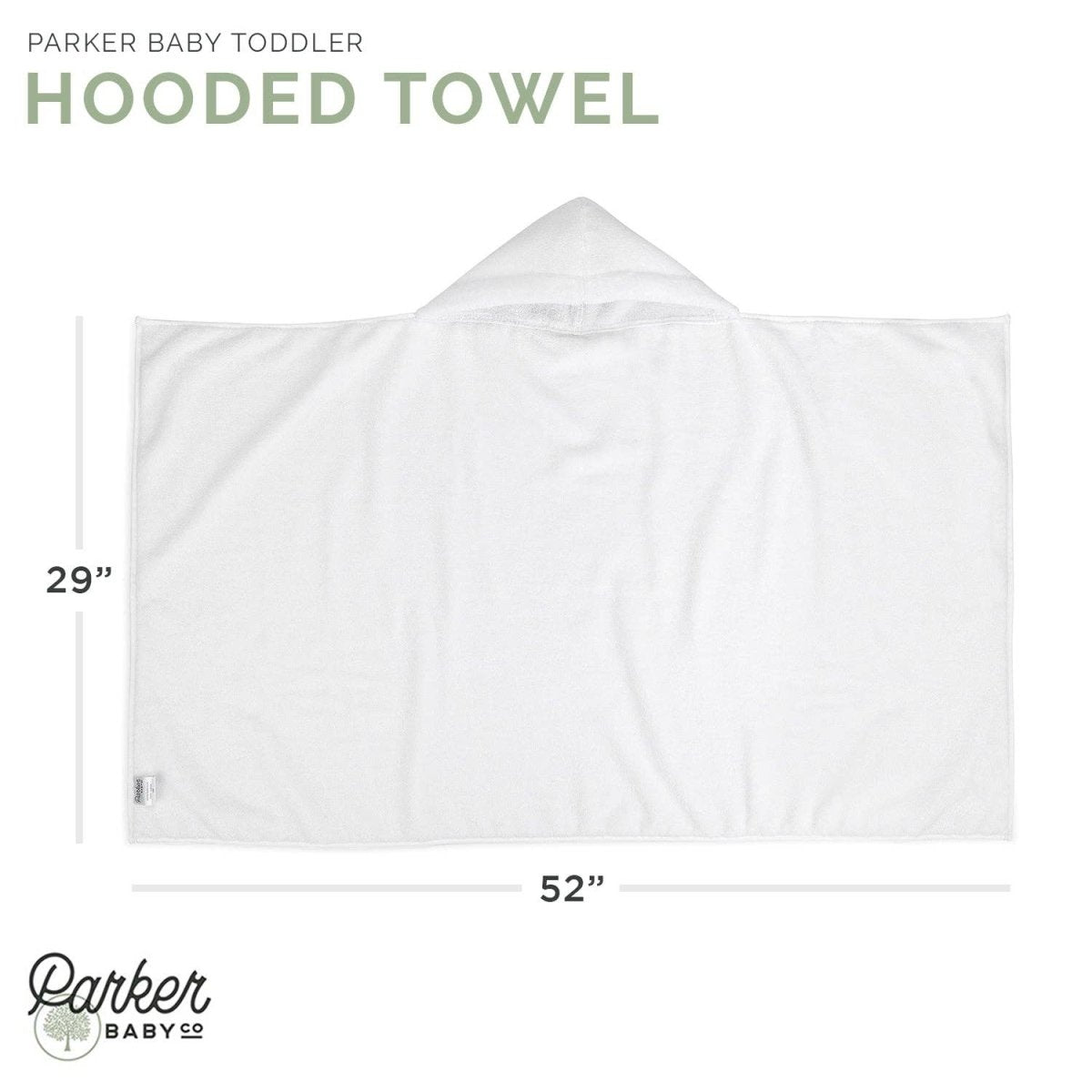 Parker Baby Co. Personalized Plush Hooded Towel – Infant & Toddler Sizes | CeCe's Home & Gifts
