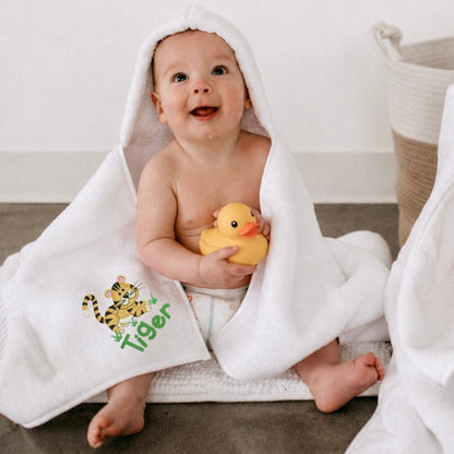 Parker Baby Co. Personalized Plush Hooded Towel – Infant & Toddler Sizes | CeCe's Home & Gifts