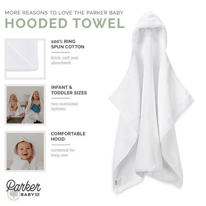 Parker Baby Co. Personalized Plush Hooded Towel – Infant & Toddler Sizes | CeCe's Home & Gifts