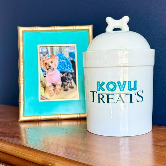 Personalized Porceline Dog Treat Jar - CeCe's Home & Gifts