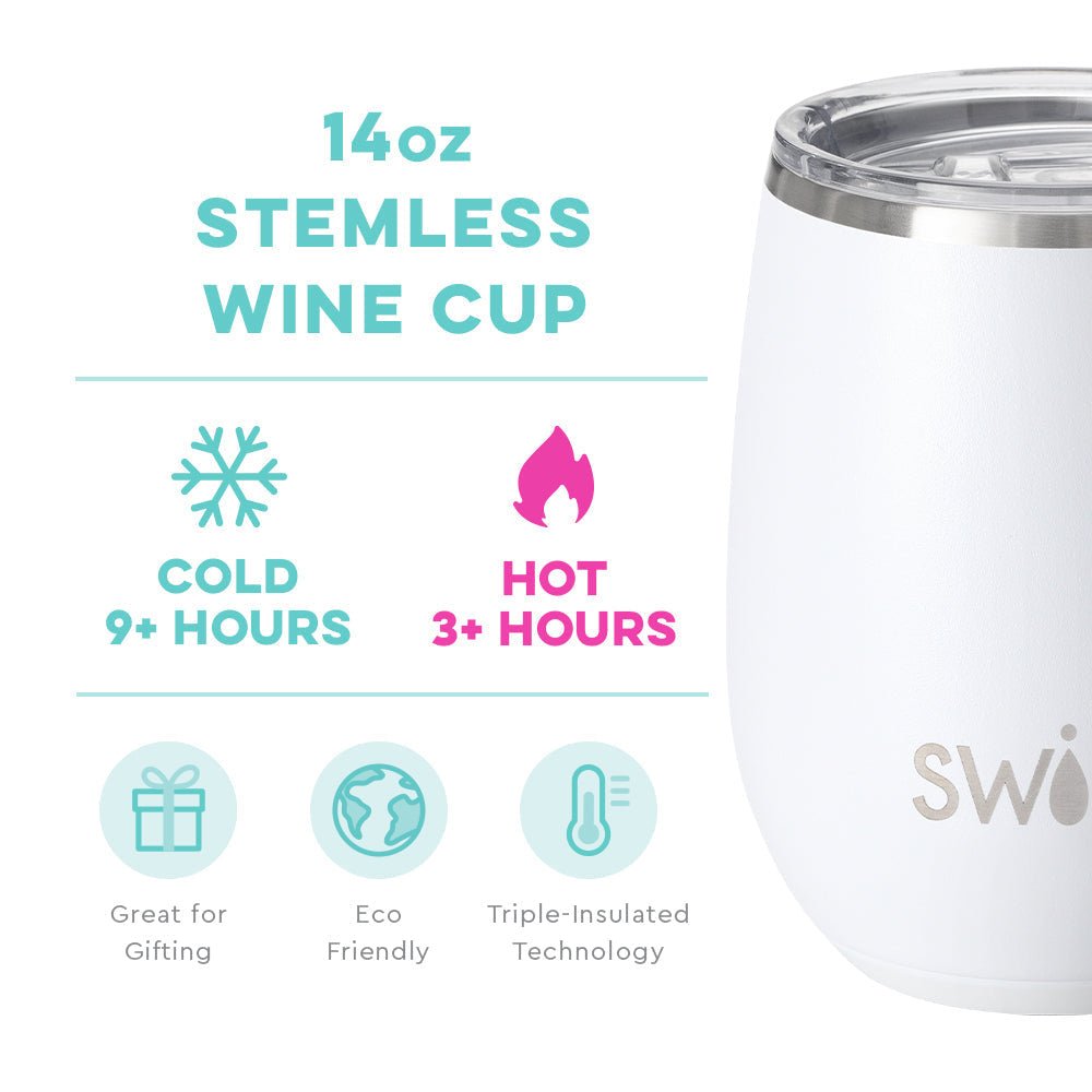 SWIG Life Personalized Stemless Wine Cup (14oz) | CeCe's Home & Gifts