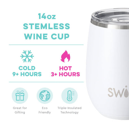 SWIG Life Personalized Stemless Wine Cup (14oz) | CeCe's Home & Gifts