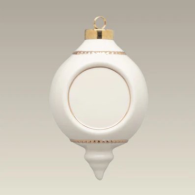 Maryland China Personalized Victorian Cream & Gold Porcelain Ornament | CeCe's Home & Gifts