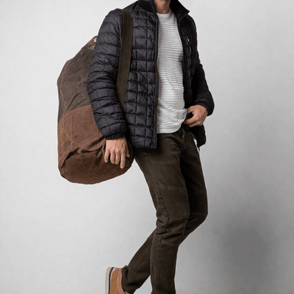 CB Station Personalized Waxed Canvas Laundry Duffel | CeCe's Home & Gifts