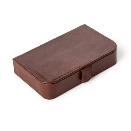 Two's Company Personalized Wooden Domino Set with Leather Case | CeCe's Home & Gifts