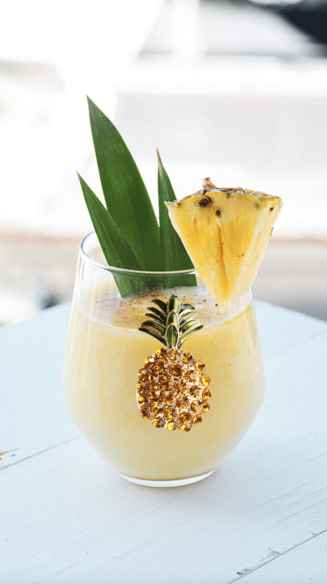 The Queens' Jewels Pineapple Jeweled Stemless Glassware | CeCe's Home & Gifts