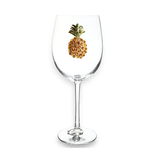 Pineapple Jeweled Stemmed Glassware - CeCe's Home & Gifts
