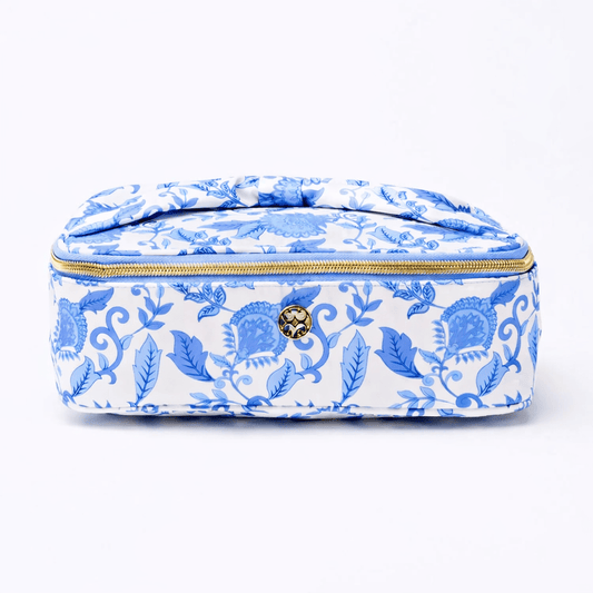 Mary Square Porcelain Vines "Make Me Blush" Makeup Bag | CeCe's Home & Gifts