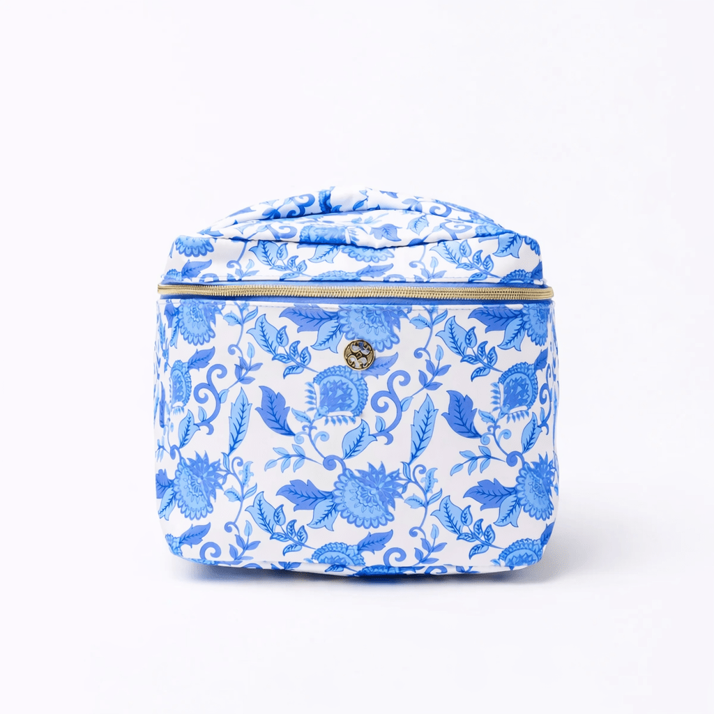 Mary Square Porcelain Vines "Ultraglam' Makeup Bag | CeCe's Home & Gifts