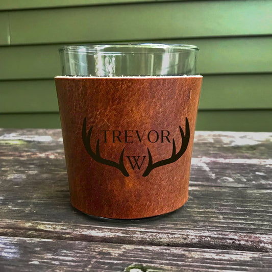 Jimmy Rockit Rocks Glass & Leather Wrap | CeCe's Home & Gifts
