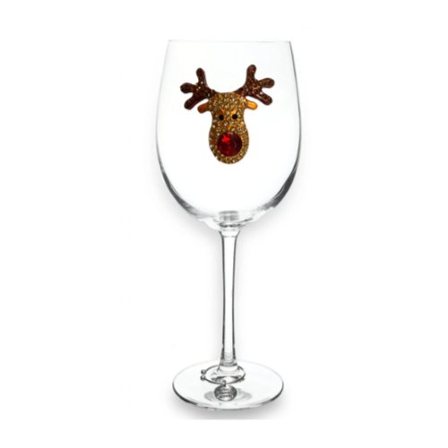 Rudolph Red Nose Reindeer Stemmed Glassware - CeCe's Home & Gifts
