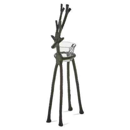 Tag Rustic Reindeer Tea-light Holder - 2 Sizes | CeCe's Home & Gifts