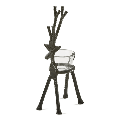 Tag Rustic Reindeer Tea-light Holder - 2 Sizes | CeCe's Home & Gifts