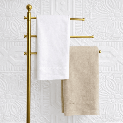 Design by Shuler Studio Savannah Monogrammed 100% Linen Tea Towel - 2 Colors | CeCe's Home & Gifts