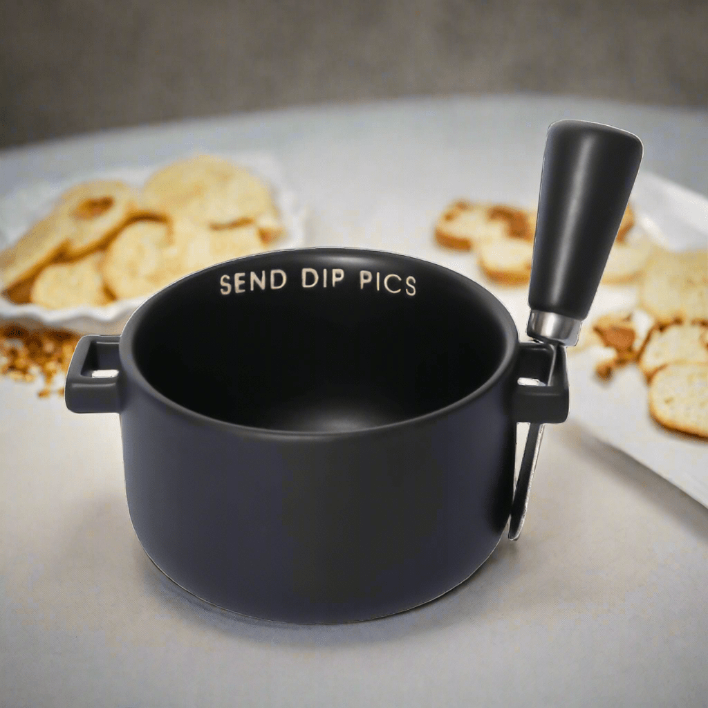 "Send Dip Pics" Ceramic Dip Bowl Set - CeCe's Home & Gifts