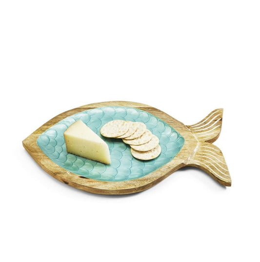 Shimmering Fish-Shaped Decorative Tray | Two's Company - CeCe's Home & Gifts