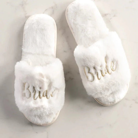 Shiraleah "Bride" Slippers, Ivory - CeCe's Home & Gifts