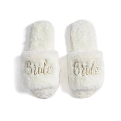 Shiraleah Shiraleah "Bride" Slippers, Ivory | CeCe's Home & Gifts
