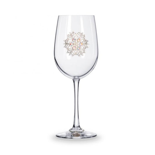 Snowflake Jeweled Stemmed Glassware - CeCe's Home & Gifts