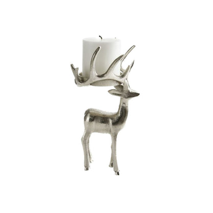 Tableau Standing Reindeer Pillar Candle Holder | CeCe's Home & Gifts