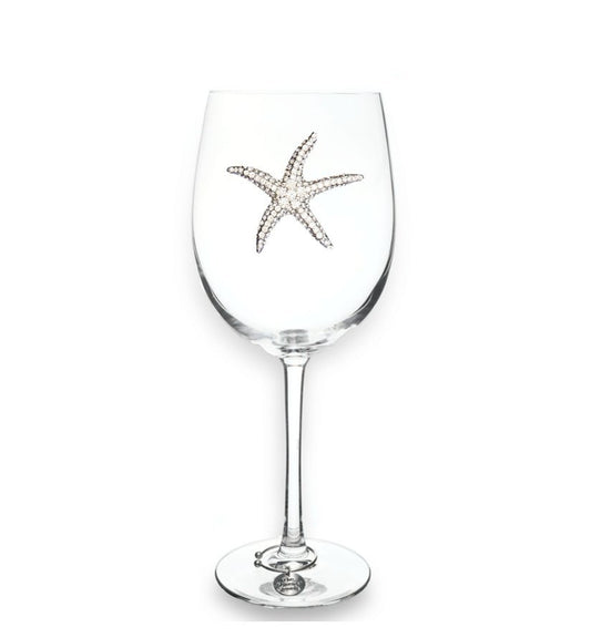 The Queens' Jewels Starfish Jeweled Stemmed Glassware | CeCe's Home & Gifts