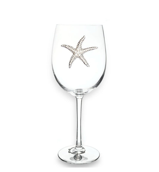 Starfish Jeweled Stemmed Glassware - CeCe's Home & Gifts