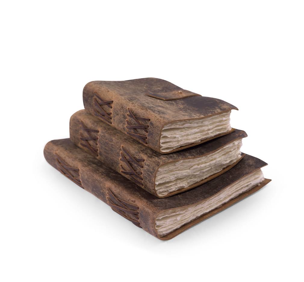 Sugarboo & Co. Sugarboo & Co. Scratched Brown Leather Personalized Journal | CeCe's Home & Gifts