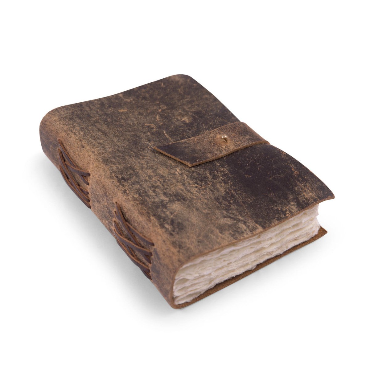 Sugarboo & Co. Sugarboo & Co. Scratched Brown Leather Personalized Journal | CeCe's Home & Gifts