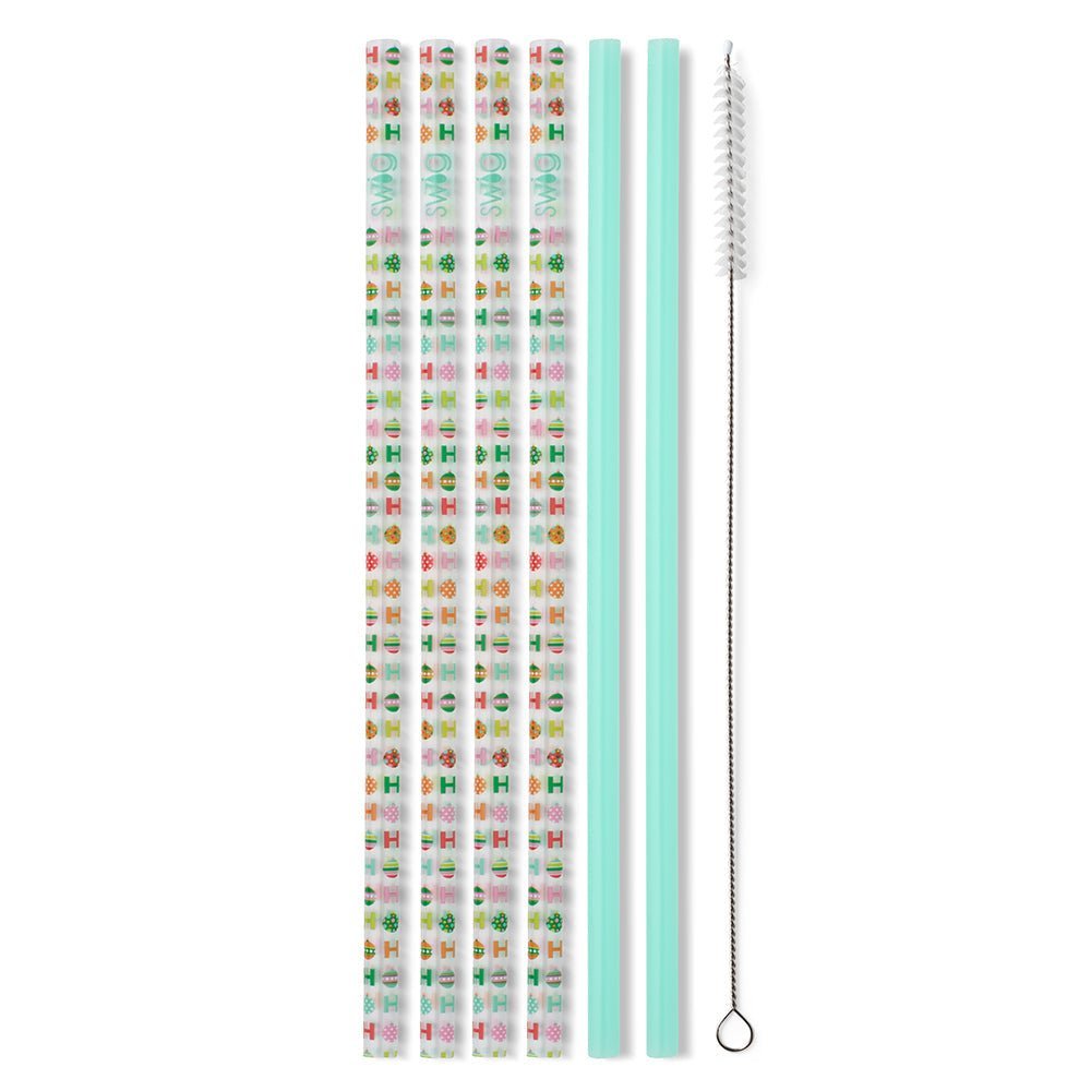 SWIG Life SWIG HO HO HO & Mint Reusable Straw Set | CeCe's Home & Gifts