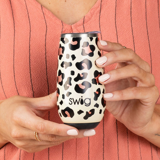 SWIG Luxy Leopard Stemless Flute (6oz) - CeCe's Home & Gifts