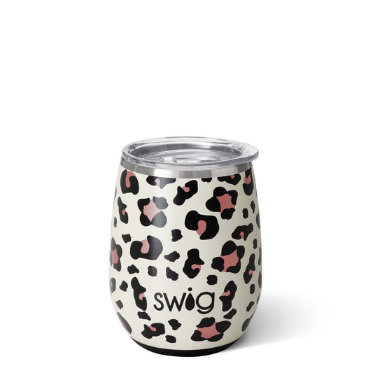 SWIG Luxy Leopard Stemless Wine Cup (14oz) - CeCe's Home & Gifts