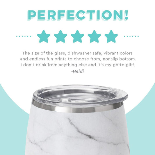SWIG Marble Stemless Wine Cup (14oz) - CeCe's Home & Gifts