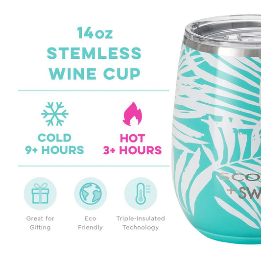 SWIG SCOUT Miami Nice Stemless Wine Cup (14oz) - CeCe's Home & Gifts