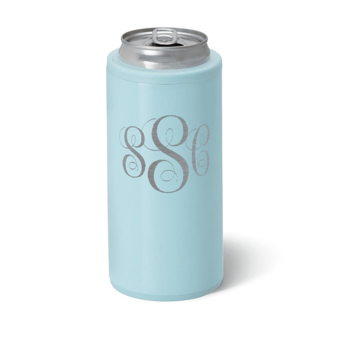 SWIG Life SWIG Shimmer Aquamarine Skinny Can Cooler (12oz) | CeCe's Home & Gifts