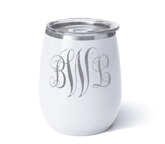 SWIG Shimmer Diamond White Wine Cup (14oz) - CeCe's Home & Gifts