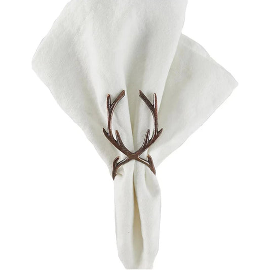 Tableau Tableau Antler Bronze Napkin Ring | CeCe's Home & Gifts