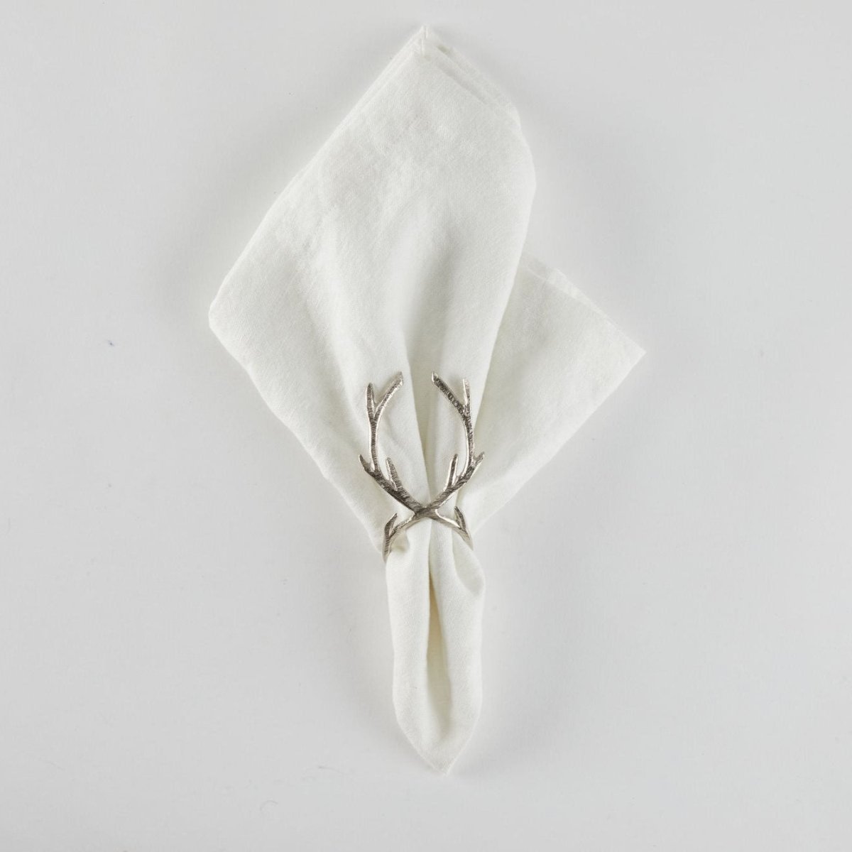 Tableau Tableau Antler Silver Napkin Ring | CeCe's Home & Gifts